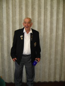 Tom Carr, who has recently turned 90 wearing his Croix De Guerre.