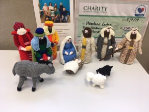 Hand made Christmas nativity